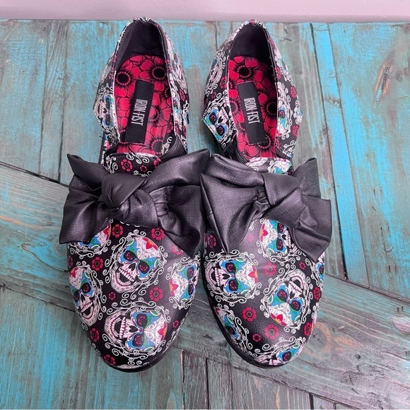 Iron Fist Sugar High Oxford Flats Size 6 - Picture 3 of 12